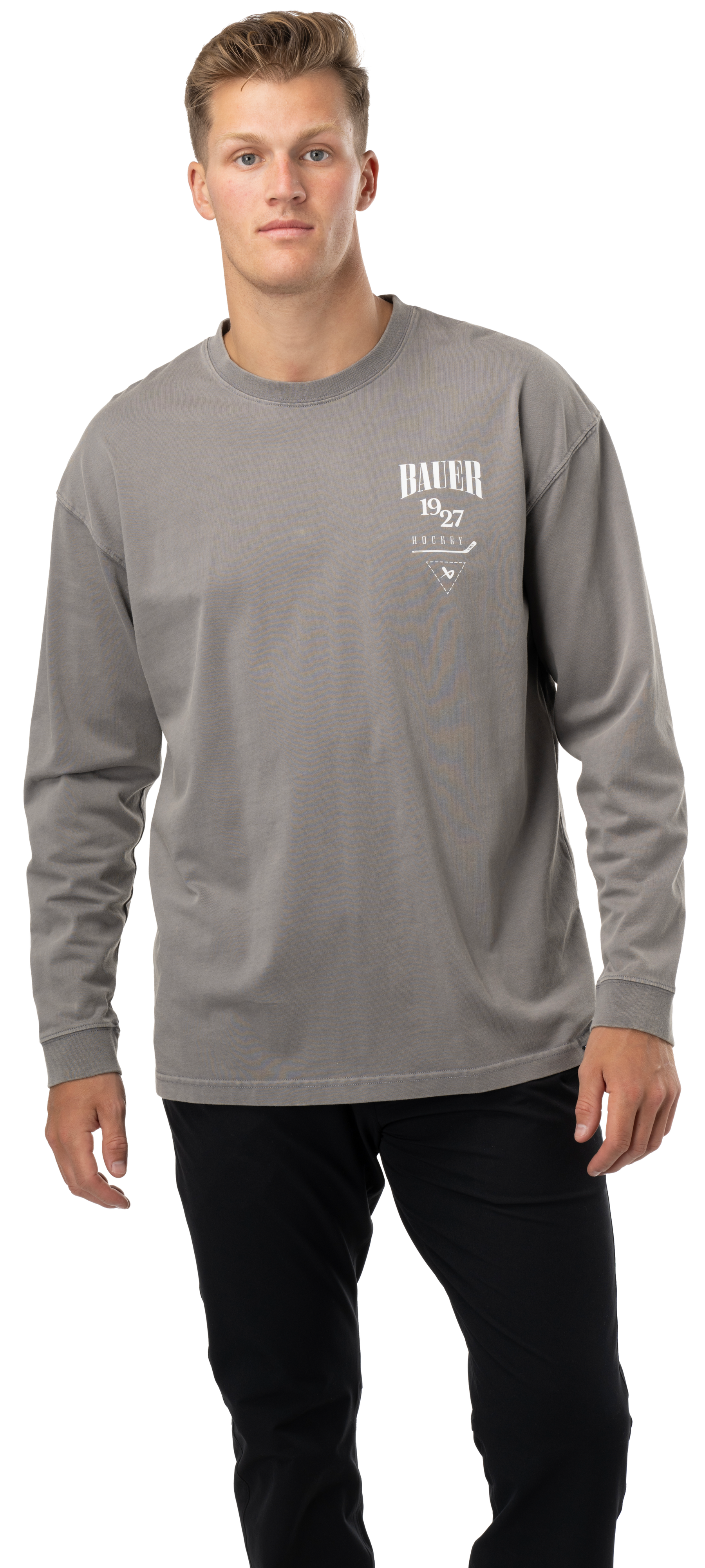 Bauer Acid Wash Long Sleeve Tee Adult