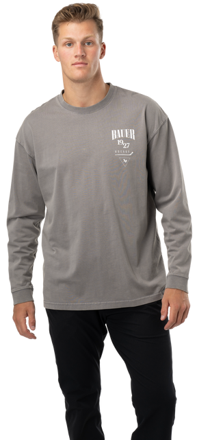 Bauer Acid Wash Long Sleeve Tee Adult