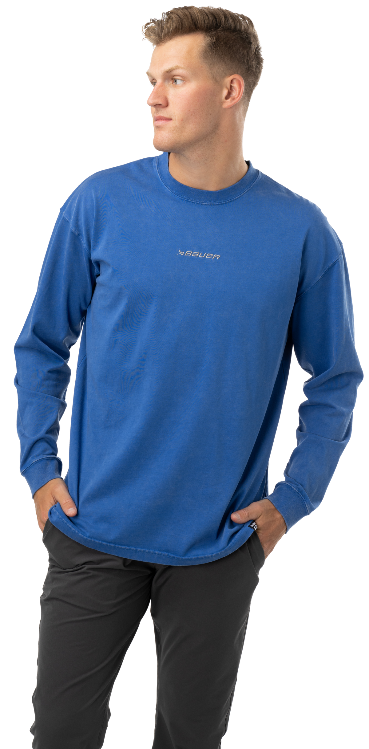 Bauer Acid Wash Long Sleeve Tee Adult