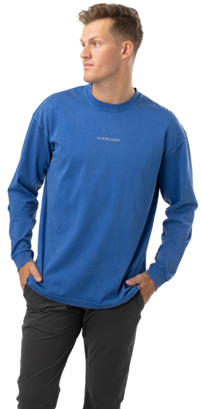 Bauer Acid Wash Long Sleeve Tee Adult