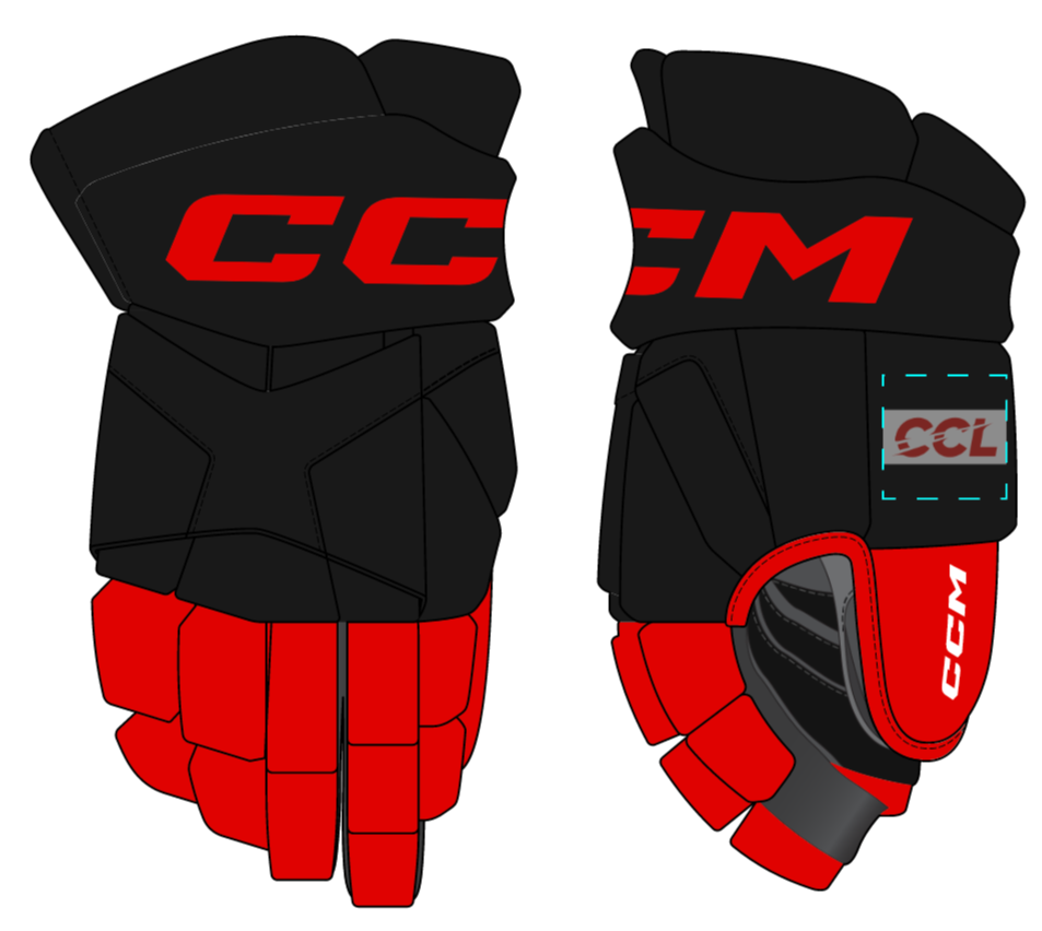 CCM Custom 95C CCL Junior Hockey Gloves (2023)