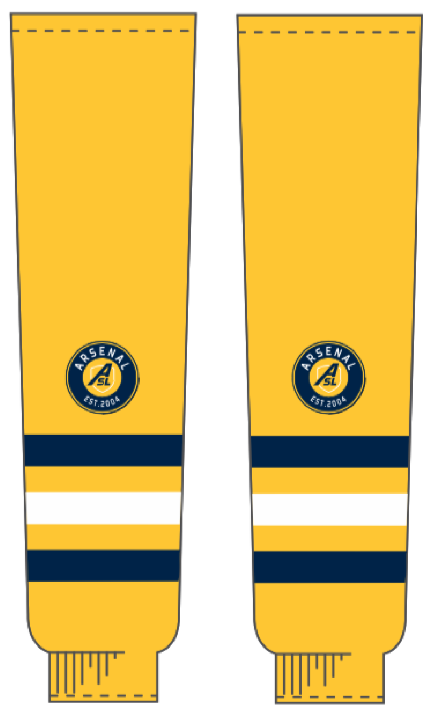 OZ Yellow Game Socks (Arsenal)