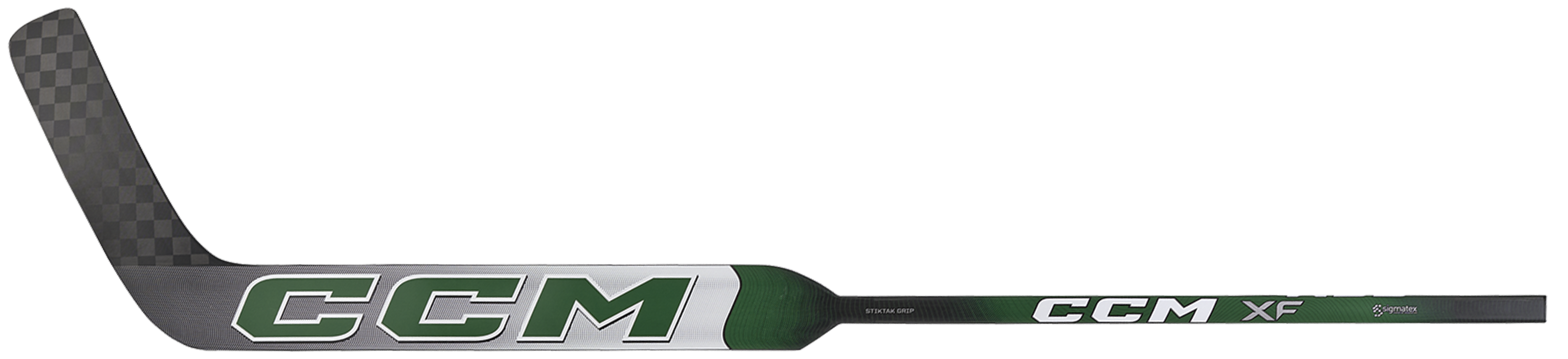 CCM XF Senior Goalie Stick (White/Forest Green)