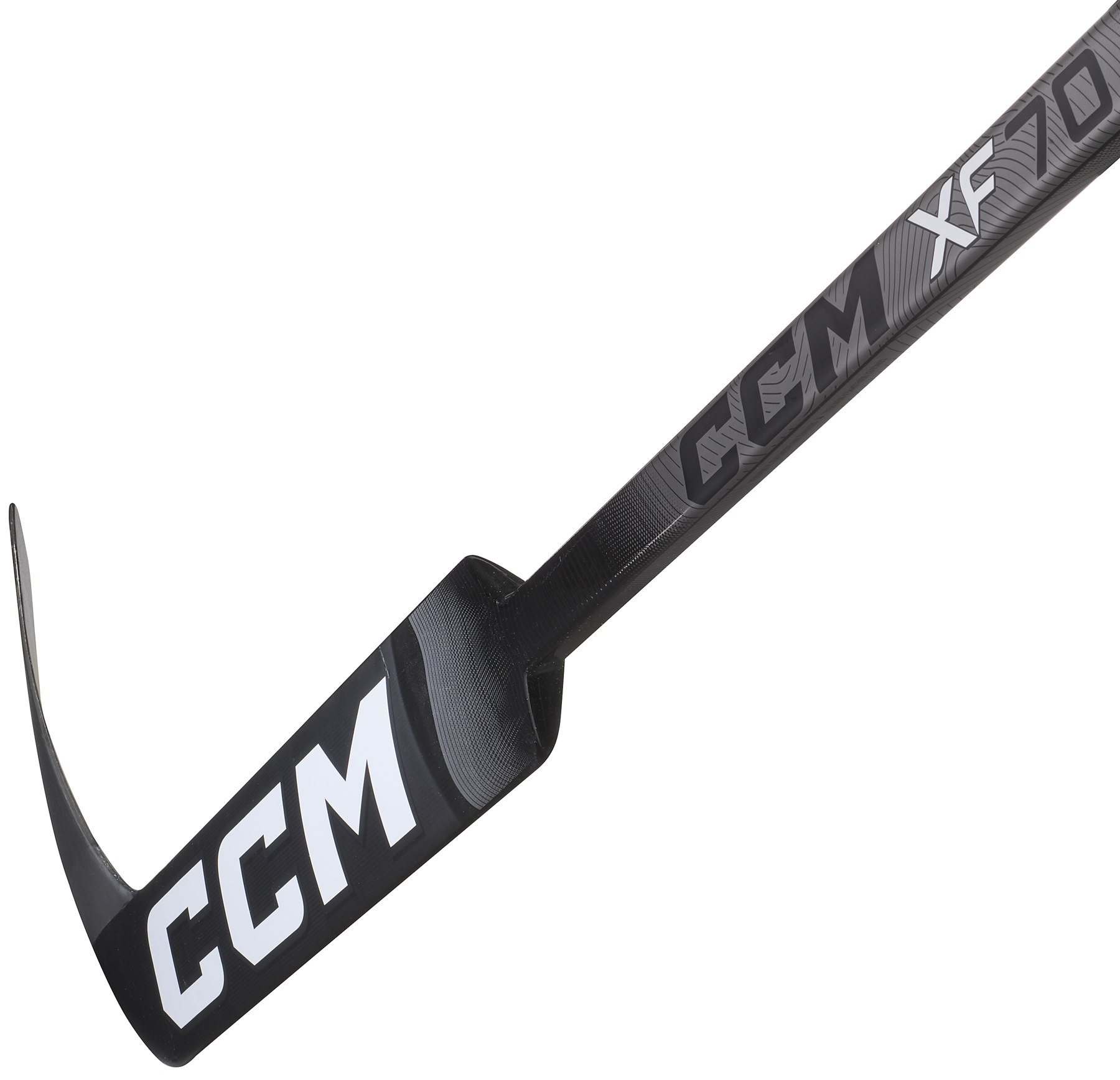 CCM XF70 Junior Goalie Stick (Black/Ice Grey)