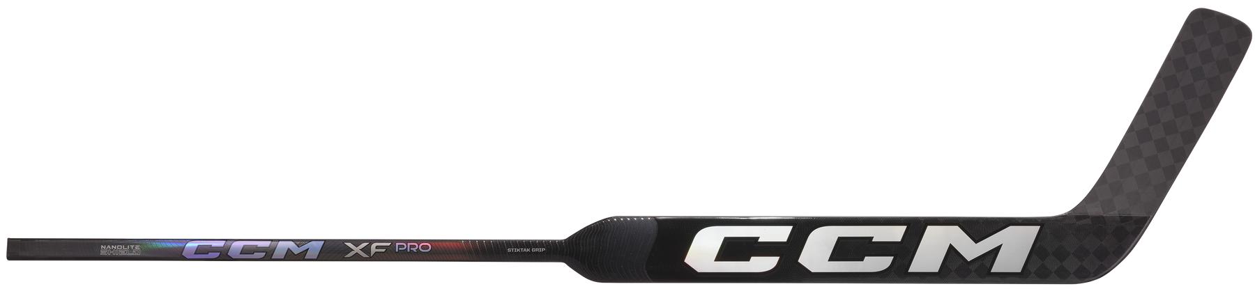 CCM XF Pro Senior Goalie Stick (Black/Ice Grey)