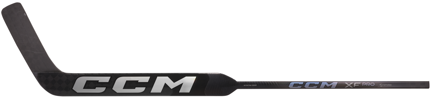 CCM XF Pro Intermediate Goalie Stick (Black/Ice Grey)