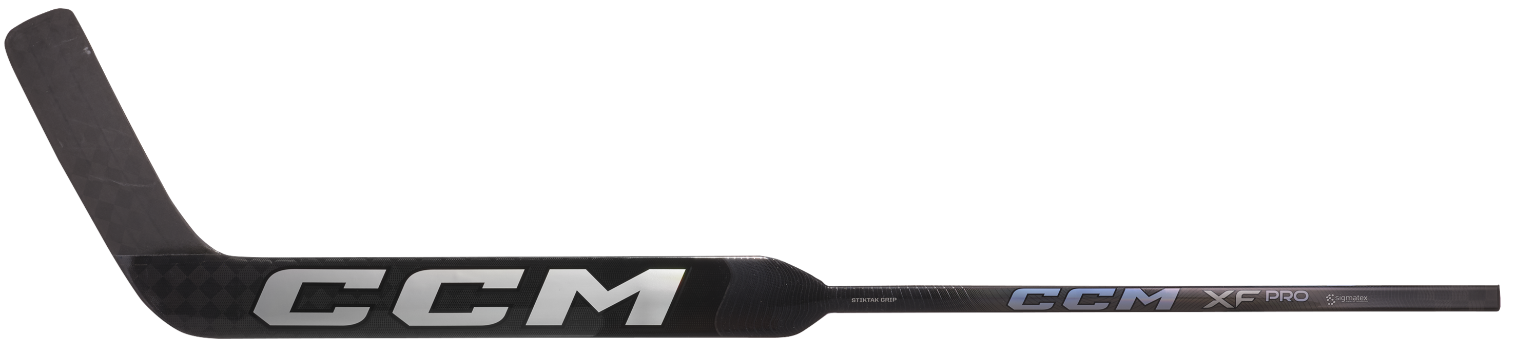 CCM XF Pro Intermediate Goalie Stick (Black/Ice Grey)