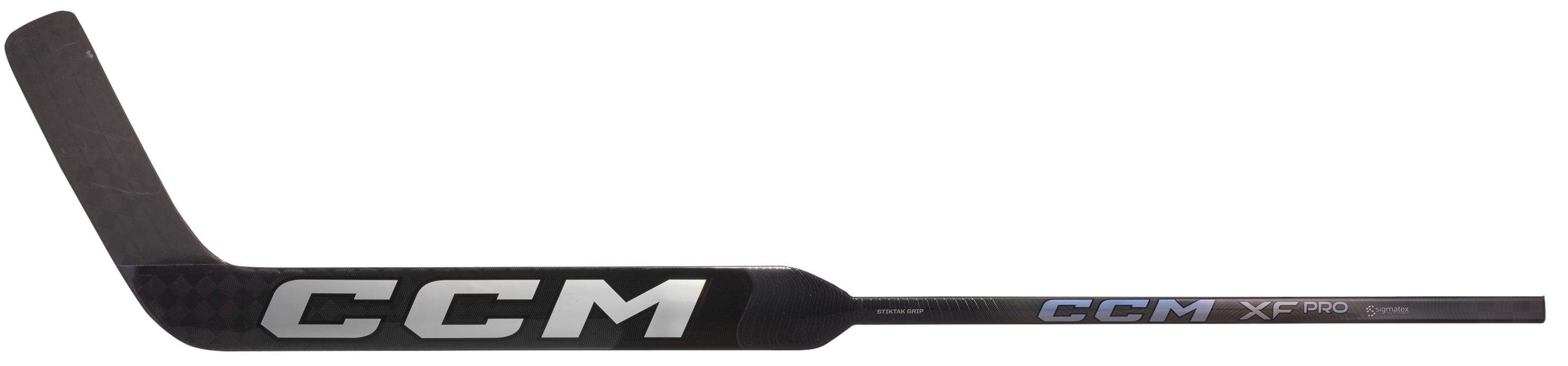 CCM XF Pro Senior Goalie Stick (Black/Ice Grey)