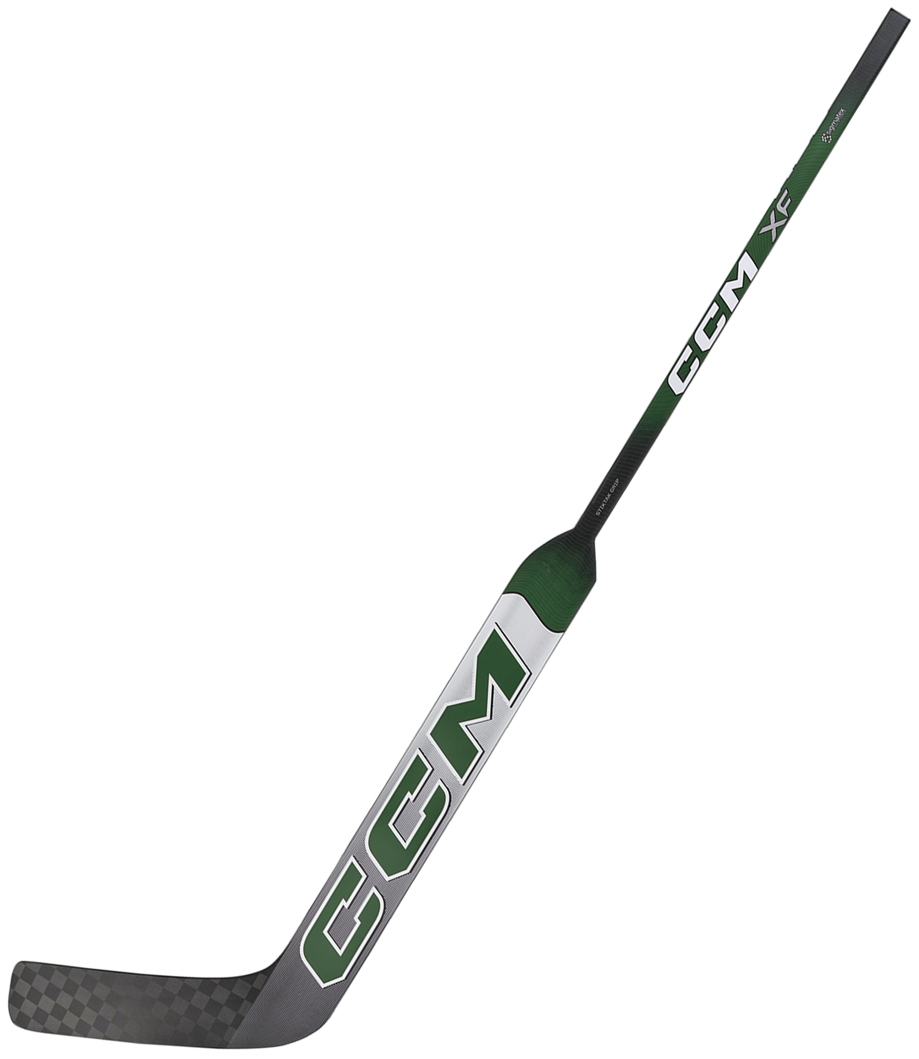 CCM XF Senior Goalie Stick (White/Forest Green)