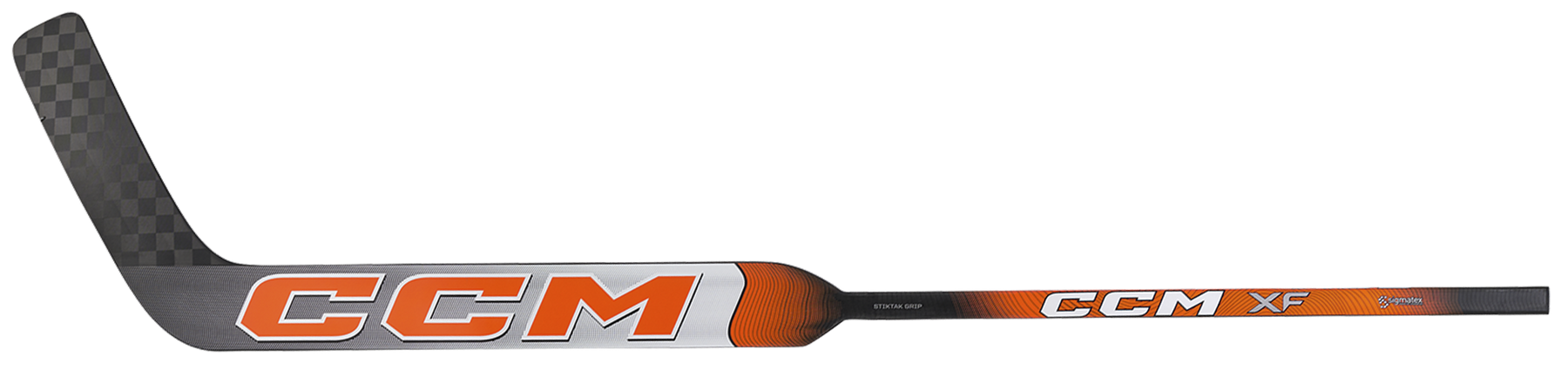 CCM XF Senior Goalie Stick (White/Orange)