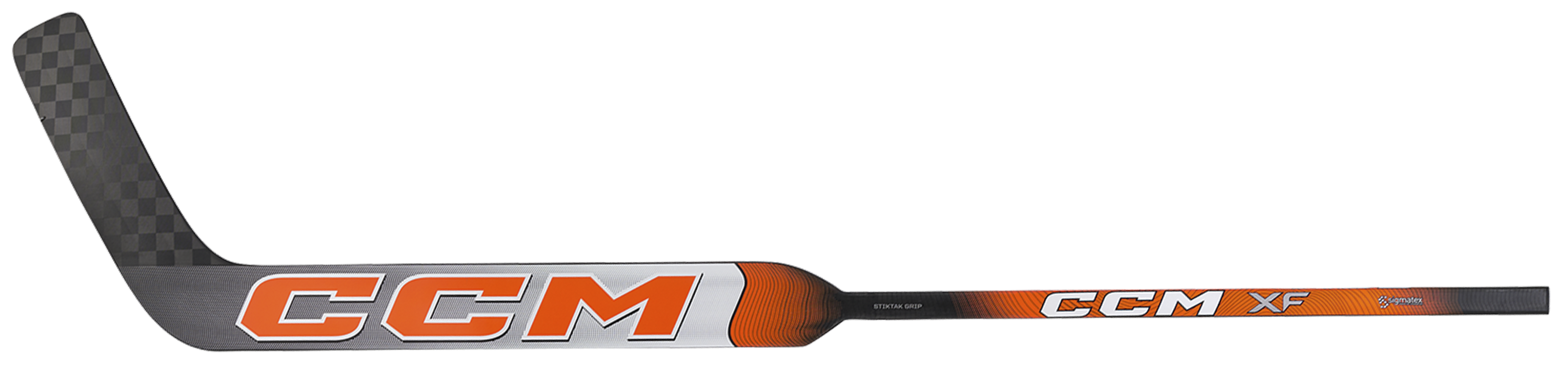 CCM XF Senior Goalie Stick (White/Orange)