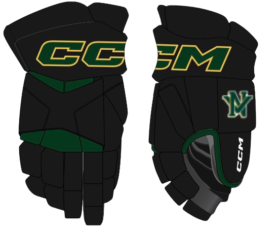 CCM 95C Custom Vert et Noir gants de hockey senior