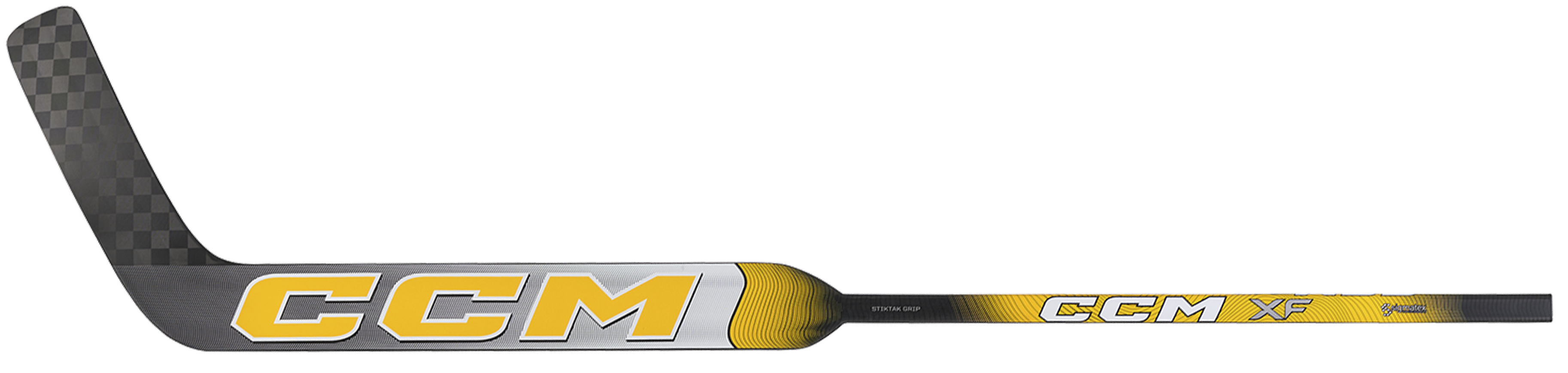 CCM XF Senior Goalie Stick (White/Sports Gold)