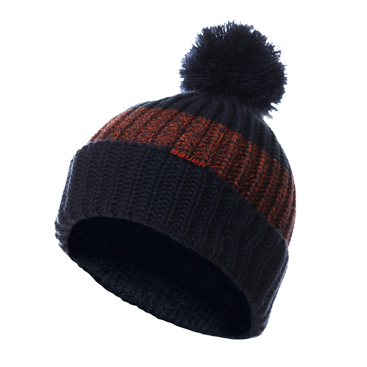 BAUER TUQUE NEW ERA RIB STRIPED POM KNIT SENIOR