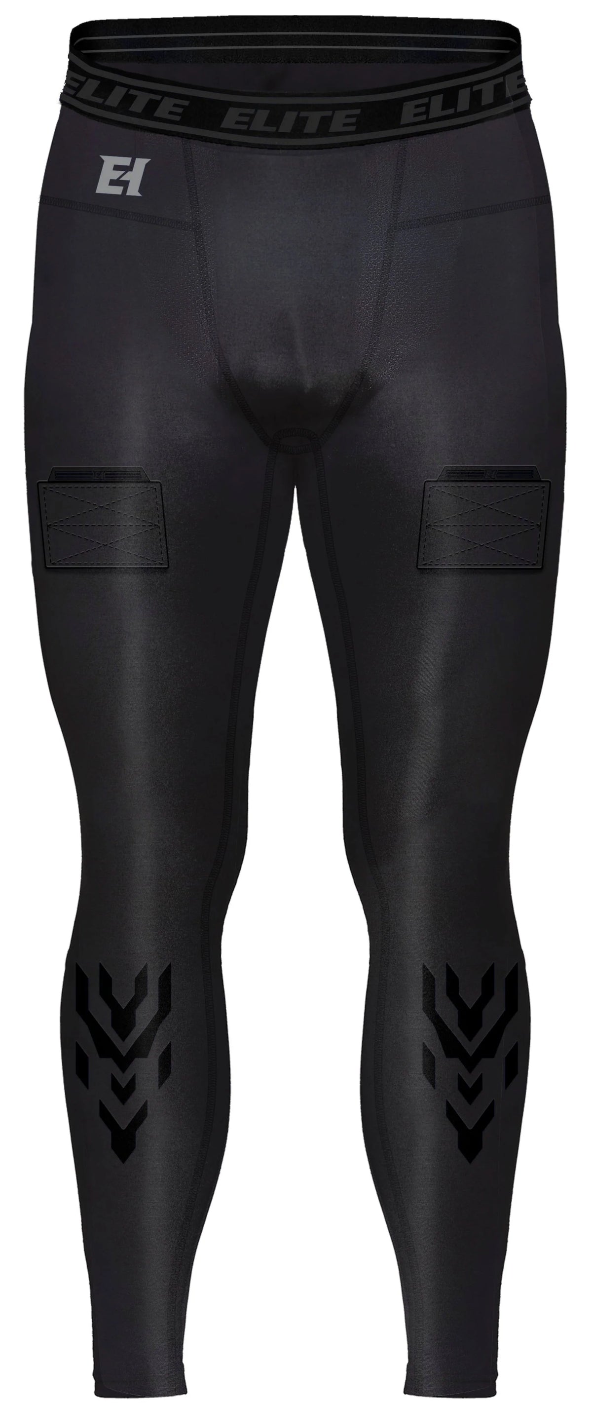 Elite Hockey pantalon compression avec coquille et velcro pour homme