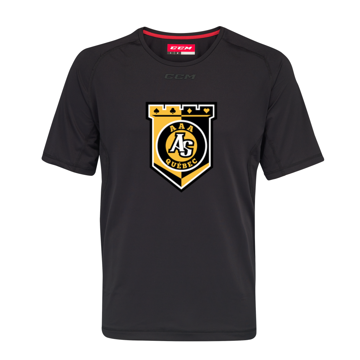 CCM X AS DE QUÉBEC AAA Short Sleeve Premium Training Tee Adult