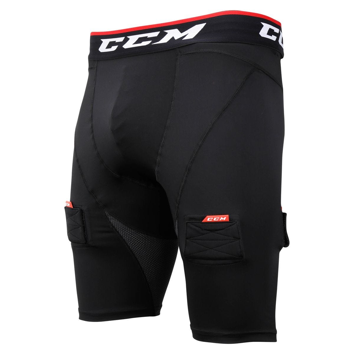 CCM Compression Shorts with Jock/Tabs for Boys